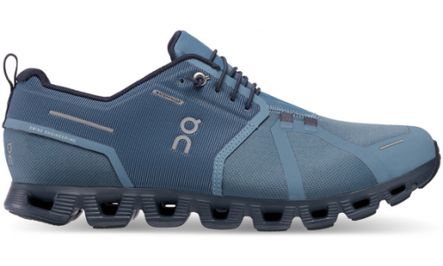 ON Running Cloud 5 Waterproof Metal/Navy